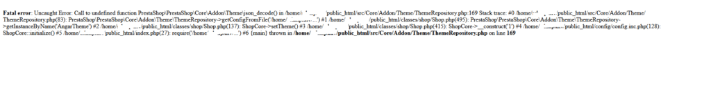 Fatal error: